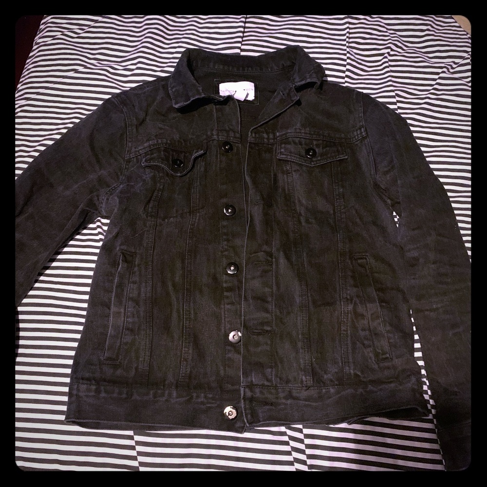 Black jean jacket